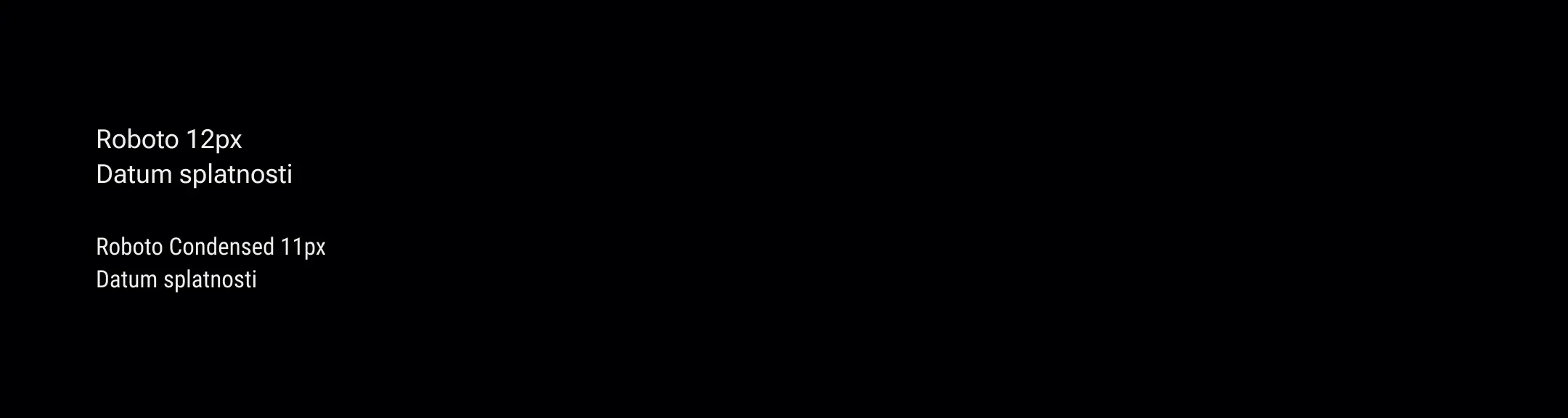 Typografie - datum alternativa