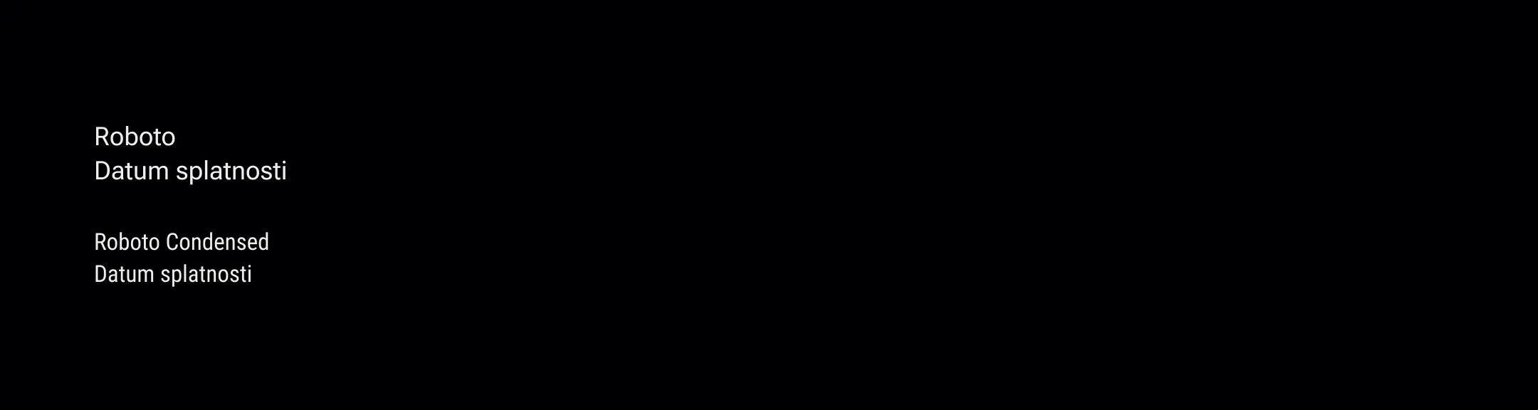 Typografie - datum