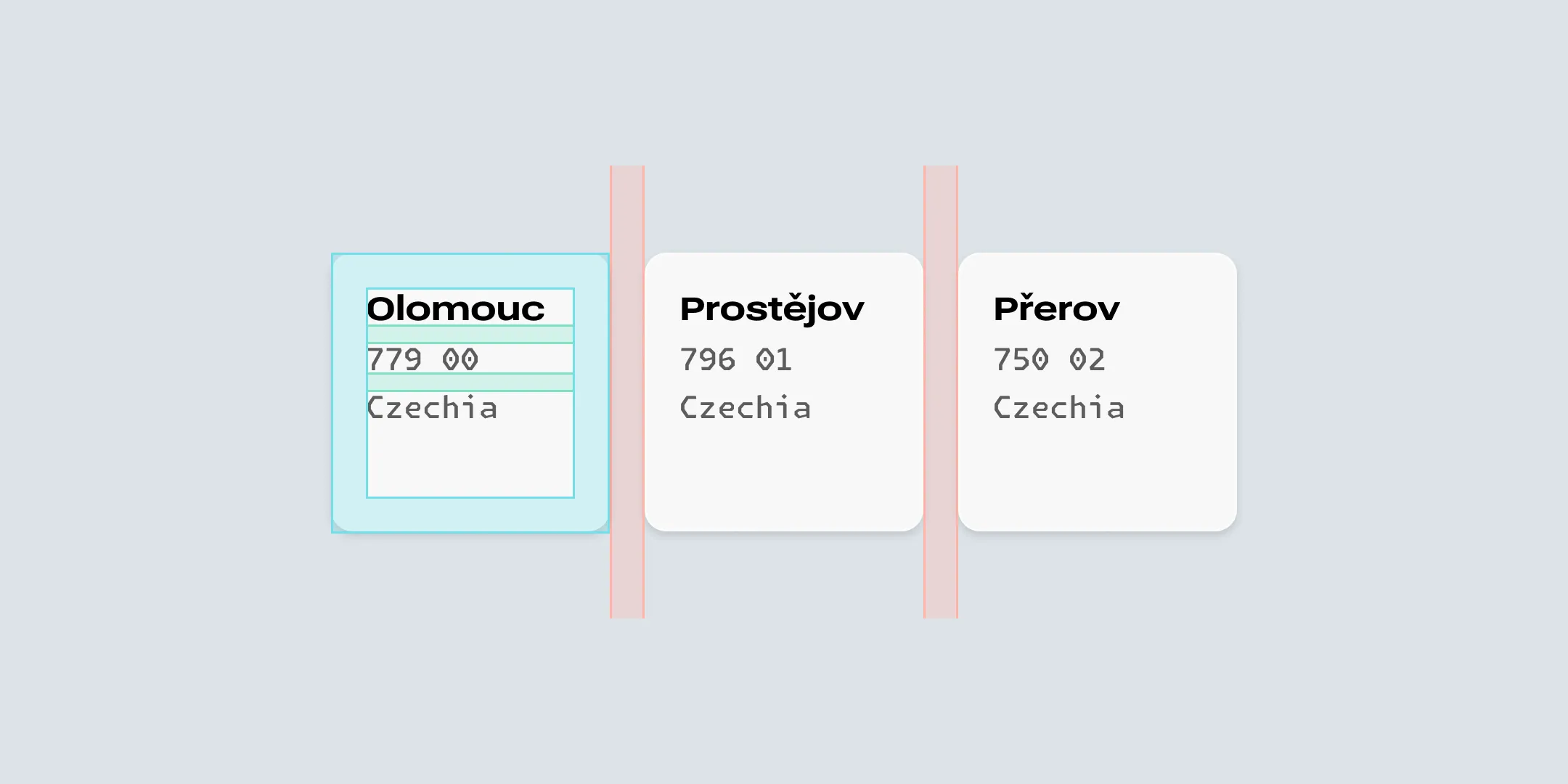 Spacing v komponentách