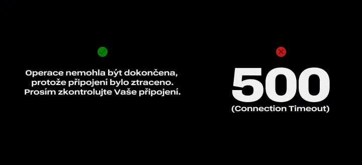 Jak popsat chybu webu - ve tmavém tématu