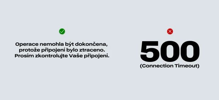 Jak popsat chybu webu - ve světlém tématu