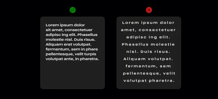 Spacing - ve tmavém tématu